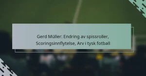 Gerd Müller: Endring av spissroller, Scoringsinnflytelse, Arv i tysk fotball